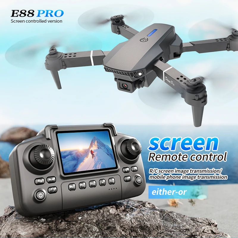 Drone Battery Box - Professionelle E88 PRO Drohne mit Bildschirm