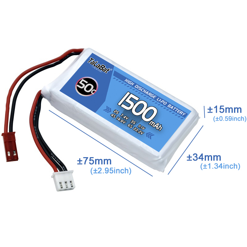 3Pcs TalaBat 50C 1500mAh 7,4 V – Drone Battery Li-Ion Bewertung und Preis